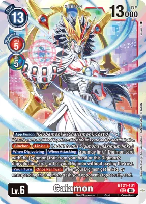 Gaiamon, Digimon card BT21-101