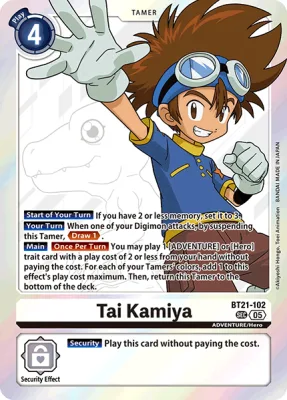 Tai Kamiya, Digimon card BT21-102