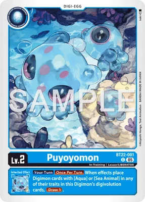 Puyoyomon, Digimon card BT22-001