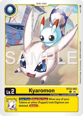 Kyaromon, Digimon card BT22-002