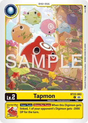 Tapmon, Digimon card BT22-003