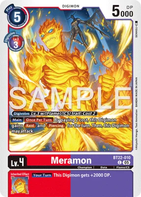 Meramon, Digimon card BT22-010