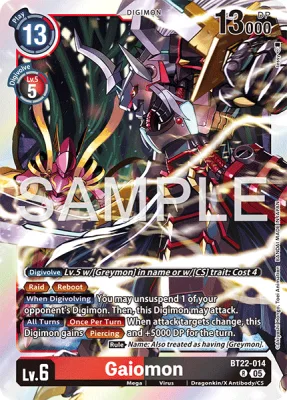 Gaiomon, Digimon card BT22-014