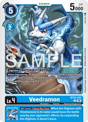 Veedramon, Digimon card BT22-022