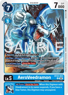AeroVeedramon, Digimon card BT22-023