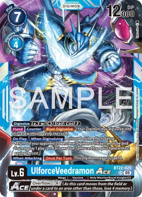 UlforceVeedramon ACE, Digimon card BT22-025
