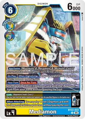 Mediamon, Digimon card BT22-033