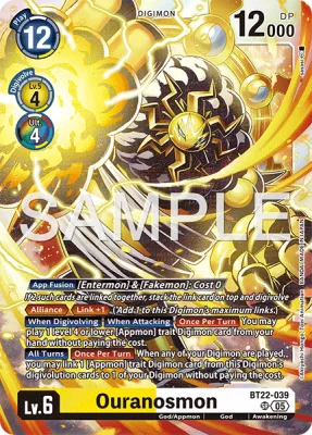 Ouranosmon, Digimon card BT22-039