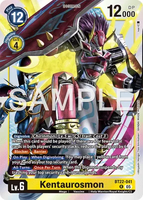 Kentaurosmon, Digimon card BT22-041