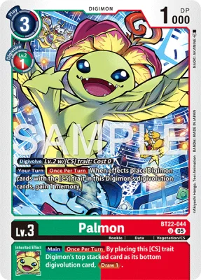 Palmon, Digimon card BT22-044