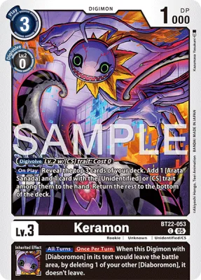 Keramon, Digimon card BT22-053