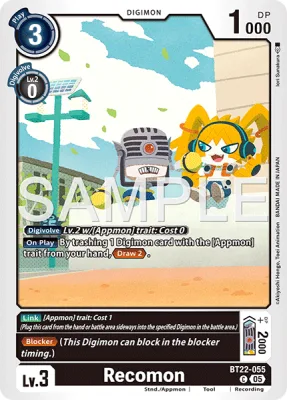 Recomon, Digimon card BT22-055