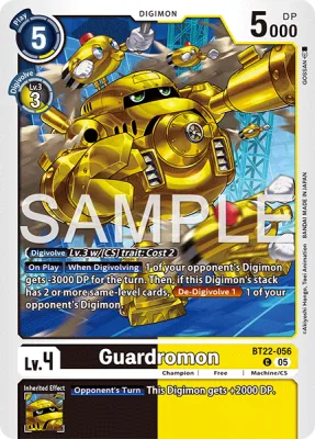 Guardromon, Digimon card BT22-056