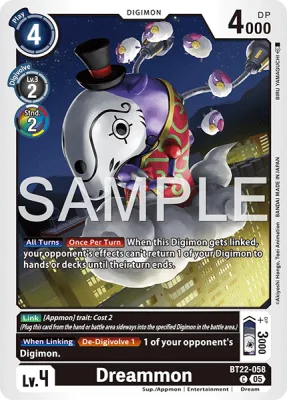 Dreammon, Digimon card BT22-058