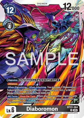 Diaboromon, Digimon card BT22-064