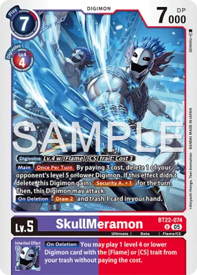 SkullMeramon, Digimon card BT22-074