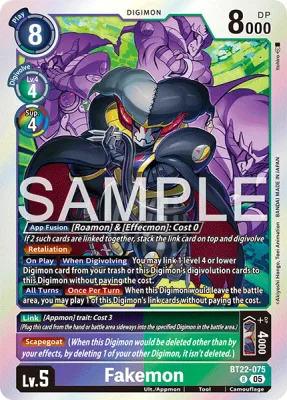 Fakemon, Digimon card BT22-075