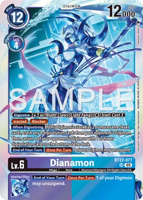 Dianamon, Digimon card BT22-077