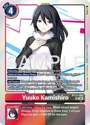 Yuuko Kamishiro, Digimon card BT22-083
