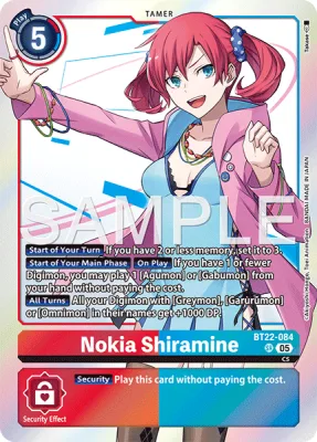 Nokia Shiramine, Digimon card BT22-084