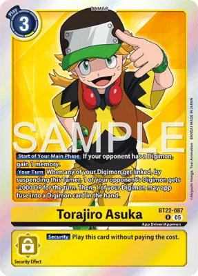 Torajiro Asuka, Digimon card BT22-087