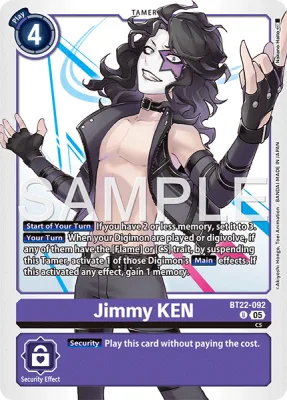 Jimmy KEN, Digimon card BT22-092