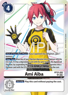 Ami Aiba, Digimon card BT22-093