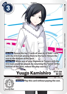 Yuugo Kamishiro, Digimon card BT22-094