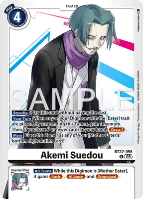 Akemi Suedou, Digimon card BT22-095