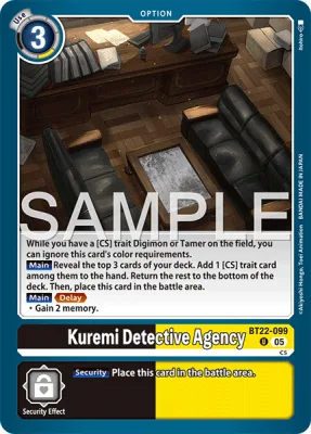 Kuremi Detective Agency, Digimon card BT22-099