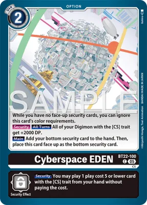 Cyberspace EDEN, Digimon card BT22-100