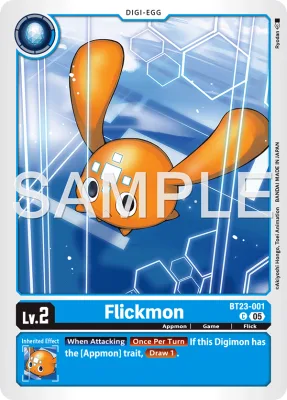 Flickmon, Digimon card BT23-001