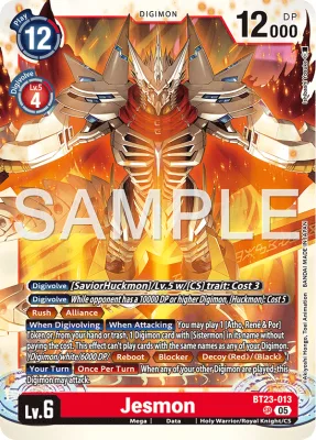 Jesmon, Digimon card BT23-013