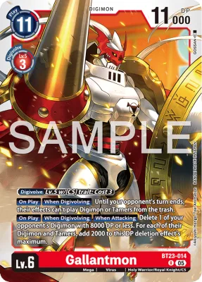 Gallantmon, Digimon card BT23-014