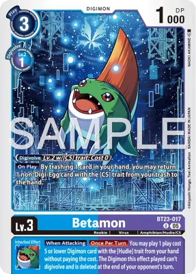 Betamon, Digimon card BT23-017