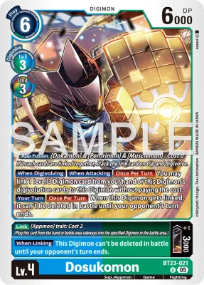 Dosukomon, Digimon card BT23-021