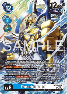 Poseidomon, Digimon card BT23-024