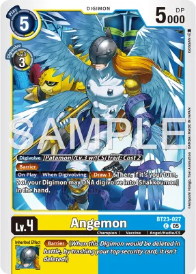 Angemon, Digimon card BT23-027