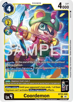 Coordemon, Digimon card BT23-028