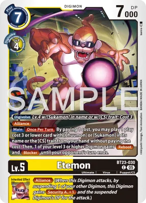 Etemon, Digimon card BT23-030