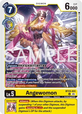 Angewomon, Digimon card BT23-031