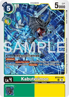 Kabuterimon, Digimon card BT23-041