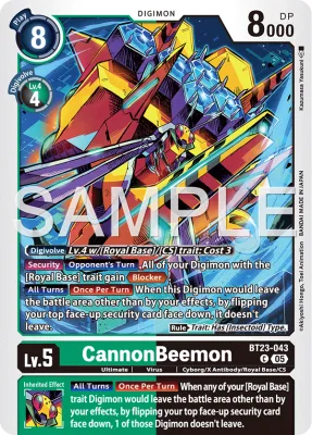 CannonBeemon, Digimon card BT23-043