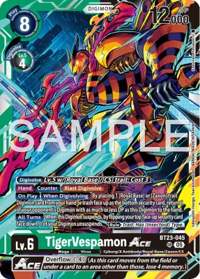TigerVespamon ACE, Digimon card BT23-045