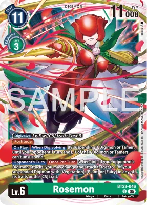 Rosemon, Digimon card BT23-046