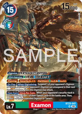 Examon, Digimon card BT23-047