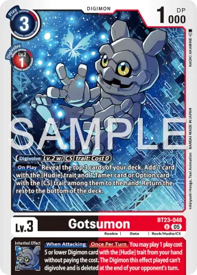 Gotsumon, Digimon card BT23-048