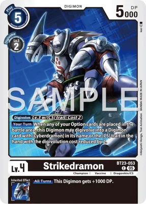 Strikedramon, Digimon card BT23-053