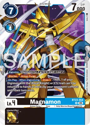 Magnamon, Digimon card BT23-054
