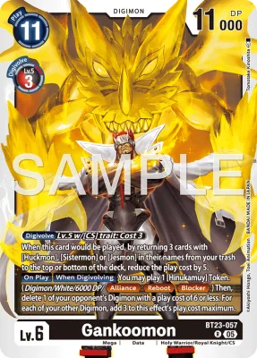 Gankoomon, Digimon card BT23-057